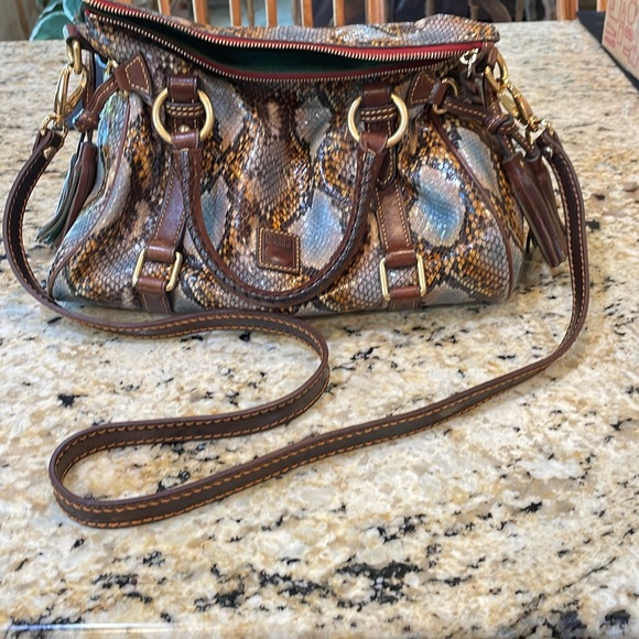 Dooney & Bourke Limited Edition Python/Snakeskin Florentine Satchel - Picture 12 of 16